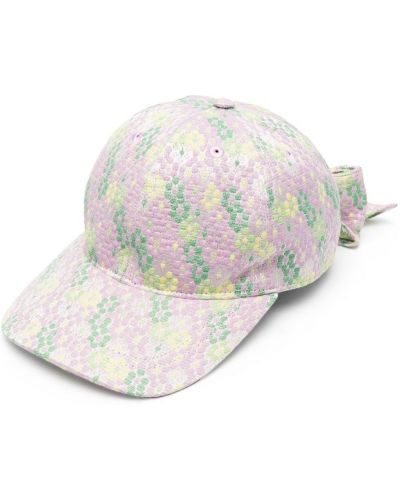 Jacquard floral bue cap Henrik Vibskov lilla