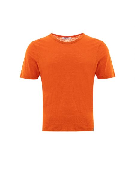 Leinen t-shirt mit kurzen ärmeln Gran Sasso orange