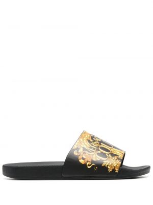 Trykt flip-flops Versace Jeans Couture svart