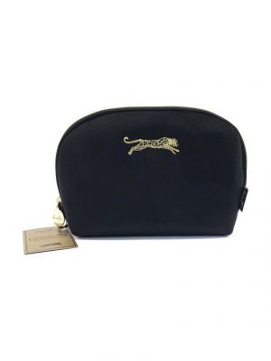Kozmetična torbica z leopardjim vzorcem Danielle Beauty črna
