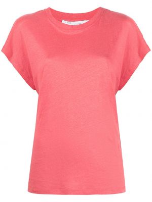 Camiseta de cuello redondo Iro rosa