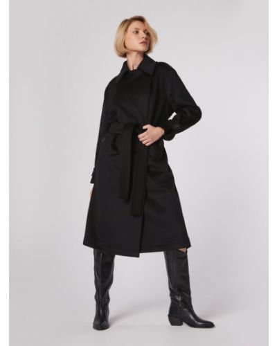 Manteau large Simple noir