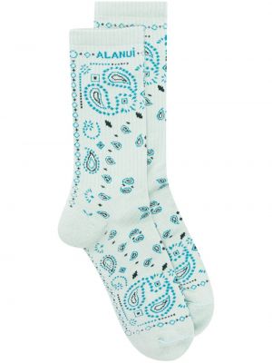 Socken mit stickerei Alanui blau