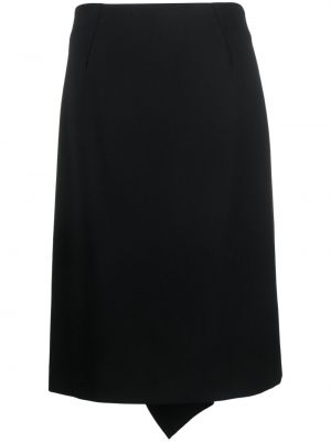 Vlnená puzdrová sukňa Etro čierna