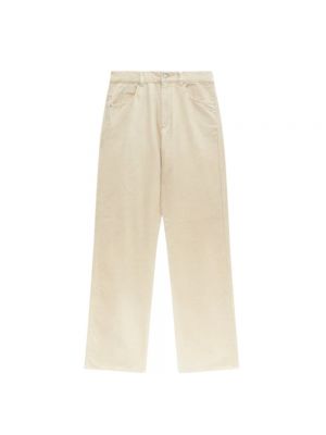 Pantaloni dritti di velluto a coste Isabel Marant Etoile beige