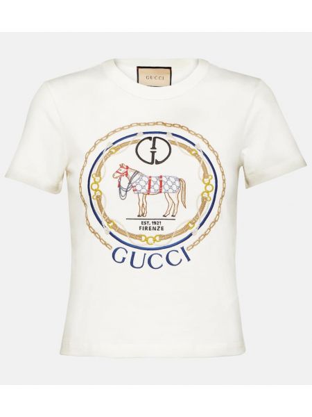Jersey pamut póló Gucci