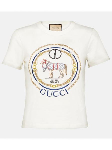 Βαμβακερή μπλούζα από ζέρσεϋ Gucci