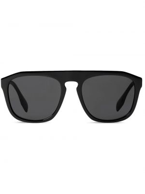 Слънчеви очила с принт Burberry черно