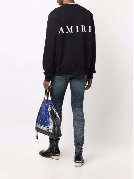 Bluza bawełniana z nadrukiem Amiri czarna