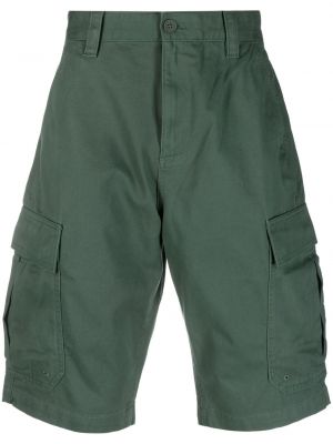 Kokvilnas džinsa šorti Tommy Jeans zaļš