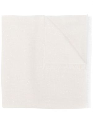 Oversize шал Brunello Cucinelli бяло