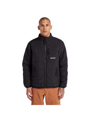Утепленная стеганая куртка Timberland черная