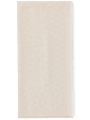 Foulard in tessuto jacquard Prada bianco