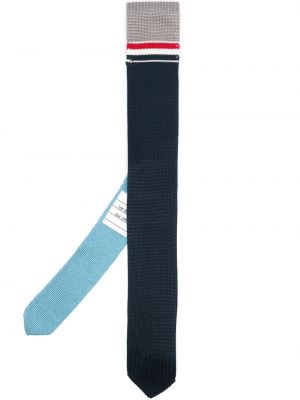 Плетена копринена вратовръзка на райета Thom Browne