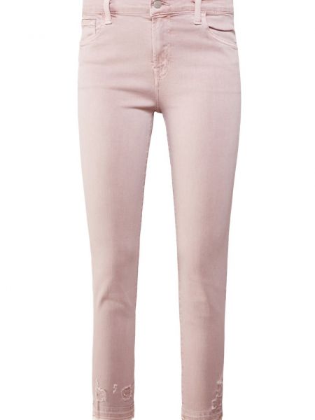Jeansy skinny slim fit J-brand różowe