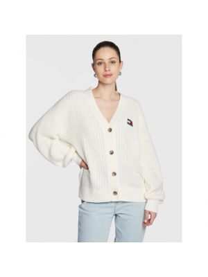 Cardigan Tommy Jeans alb