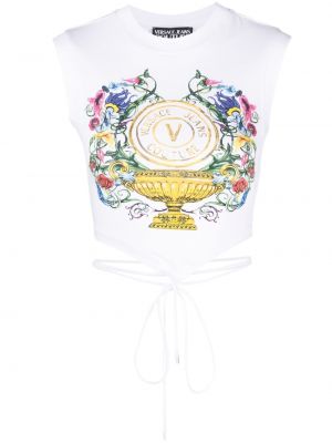 Ujjatlan felső nyomtatás Versace Jeans Couture fehér