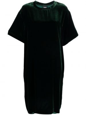 Кадифена мини рокля Aspesi зелено