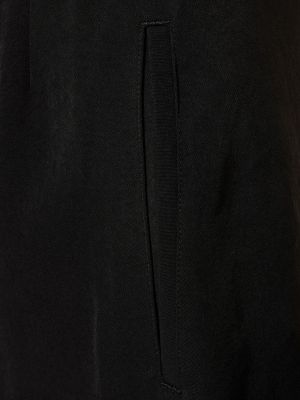 Krepp midirock Yohji Yamamoto schwarz