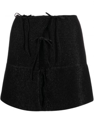 Pletena mini suknja A. Roege Hove crna