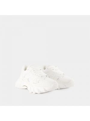 Sneakersy skórzane Balmain białe