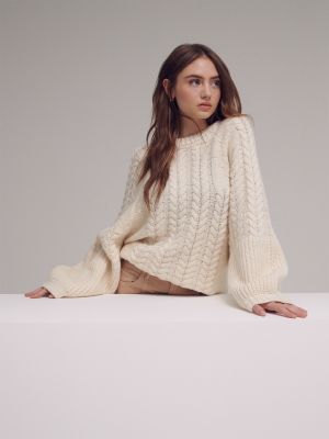 Pullover Leni Klum X About You bianco