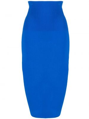 Puzdrová sukňa Victoria Beckham modrá