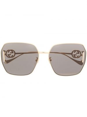 Oversized silmälasit Gucci Eyewear kulta