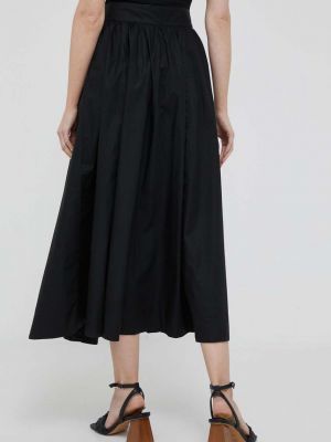 Bavlněné dlouhá sukně Sisley černé