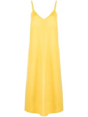 Коктейлна рокля без ръкави с v-образно деколте Pucci жълто