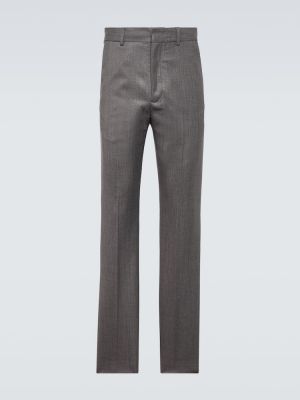 Pantalones rectos de lana Acne Studios gris