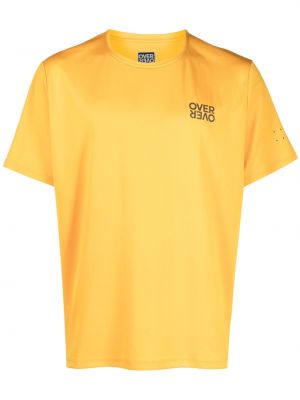 Мрежеста спортна тениска Over Over жълто