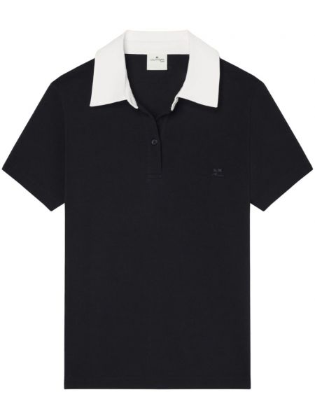 Poloshirt Courreges sort