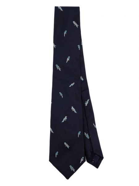Cravată de mătase Paul Smith albastru