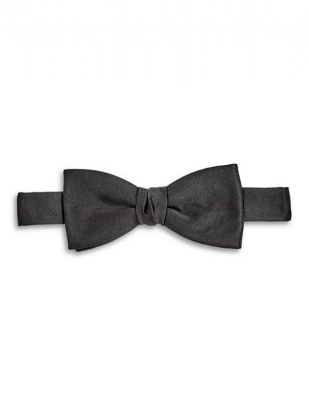 Дворцовый шелковый галстук-бабочка с завязками Lanvin, Black