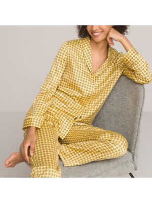 Pijama de raso con estampado La Redoute Collections
