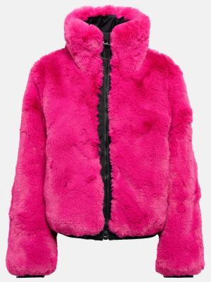 Куртка с мехом из искусственного меха Goldbergh, розовая