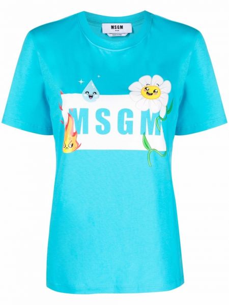 Camiseta Msgm azul