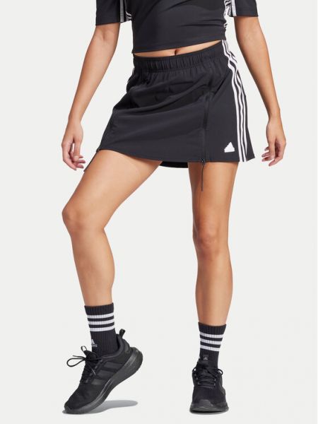 Fustă mini cu croială lejeră Adidas negru