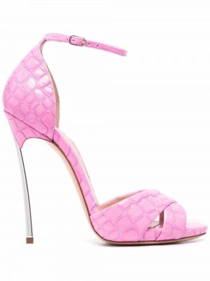 Sandaler med reim Casadei rosa