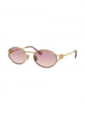 Okulary przeciwsłoneczne Miu Miu Eyewear złote
