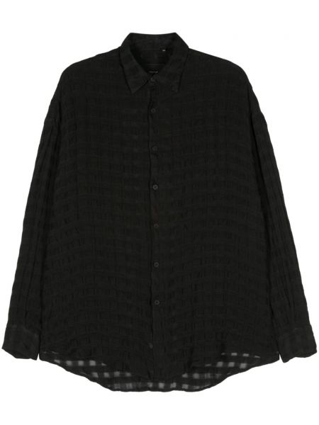 Caurspīdīgs krekls Costumein melns