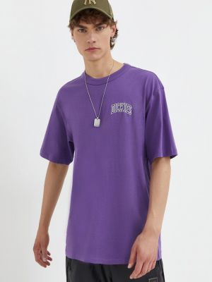 Bombažna majica Dickies vijolična