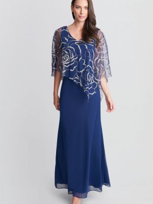 Шифоновое платье Gina Bacconi синее