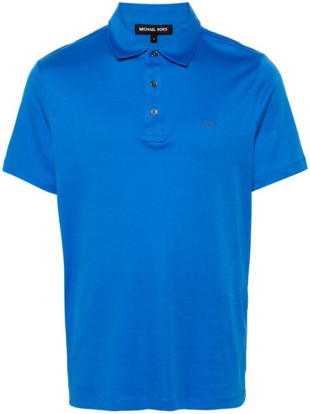 Džersis siuvinėtas polo marškinėliai Michael Kors mėlyna