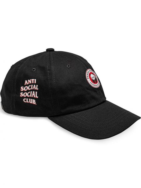 Кепка с логотипом Anti Social Social Club, черная