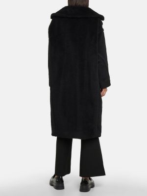 Krátký kabát z alpaky Max Mara čierna