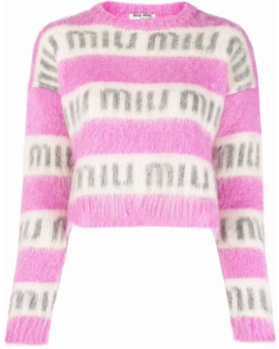 Jersey de tela jersey Miu Miu rosa