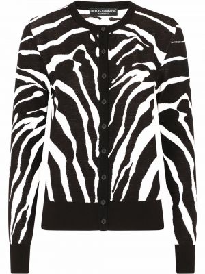 Kardigan z zebra vzorcem Dolce & Gabbana