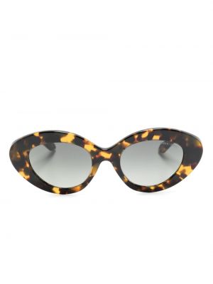 Sonnenbrille mit print Giorgio Armani braun